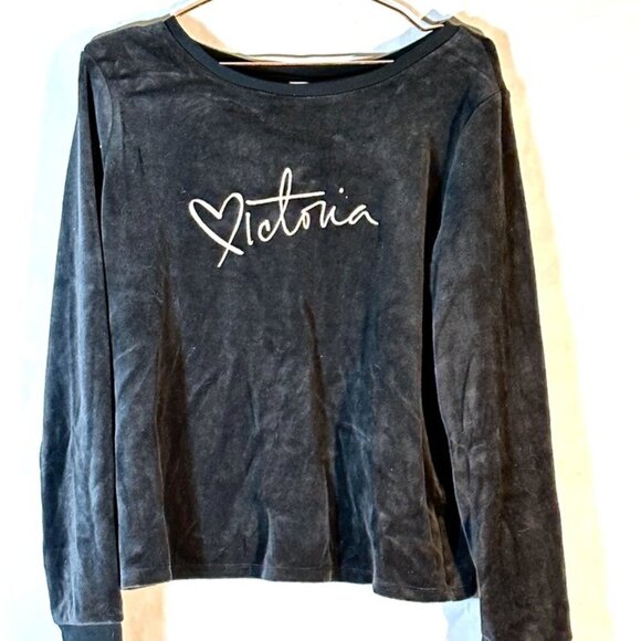 Victoria's Secret Size Medium Velvet Vintage open Back Shirt Blouse Sexy - Picture 1 of 6